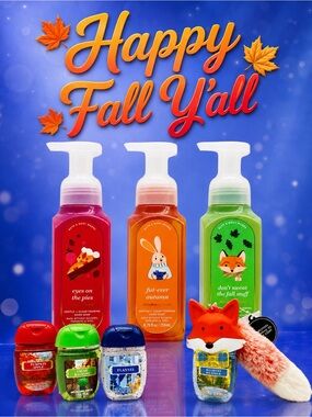Bath & Body Works Happy Fall Y’all Fox PocketBac 8 Pc Set